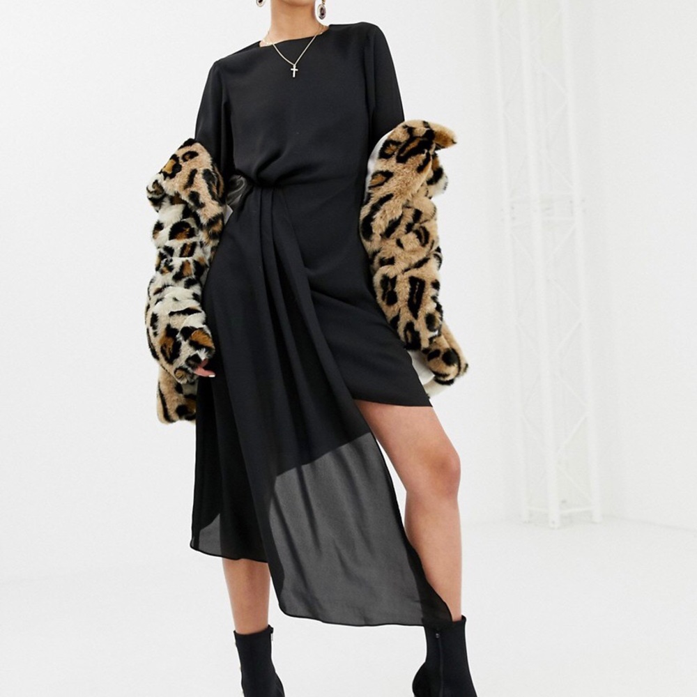 ASOS Na-kd Draping Asymmetric Dress